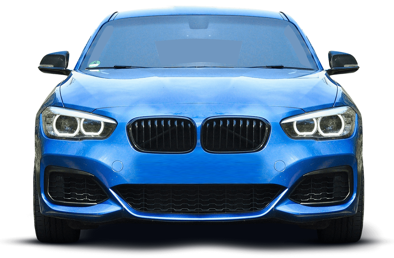 Front View of Blue BMW | Norgren's Auto Center