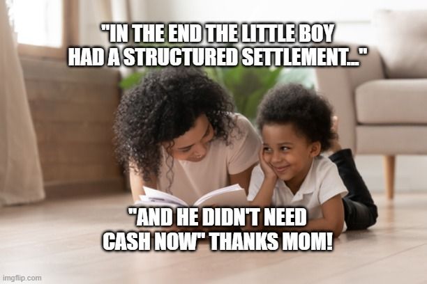 mother reads story to son