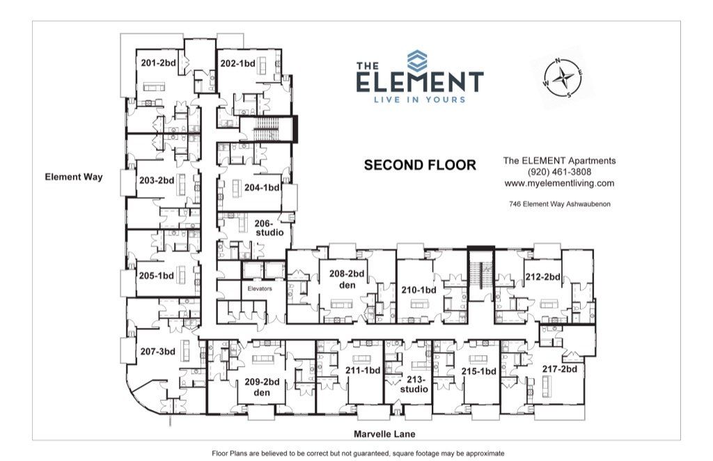 Bldg 1 Mrkt Plans Key Floor 2