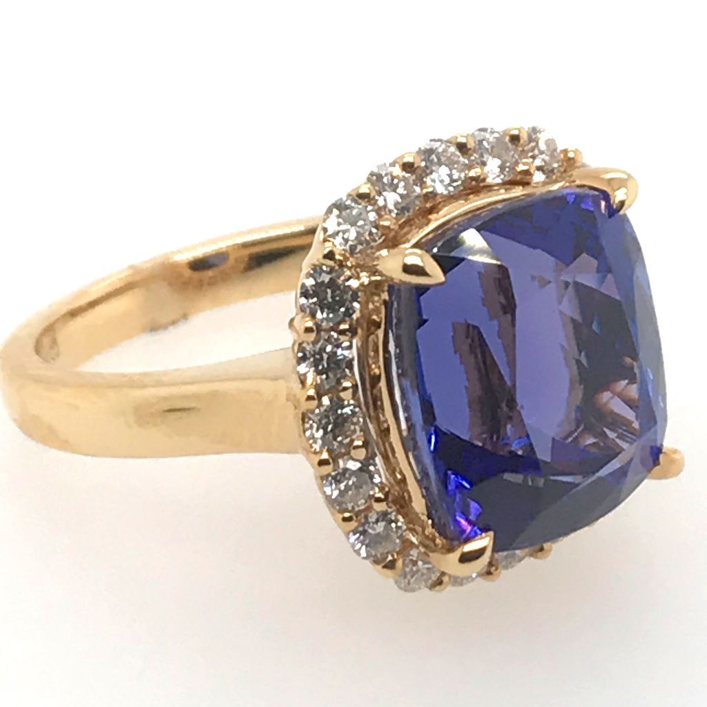 Diamond Jeweler — Jewelry Ring with Aquamarine Gem in Bonita Springs, FL