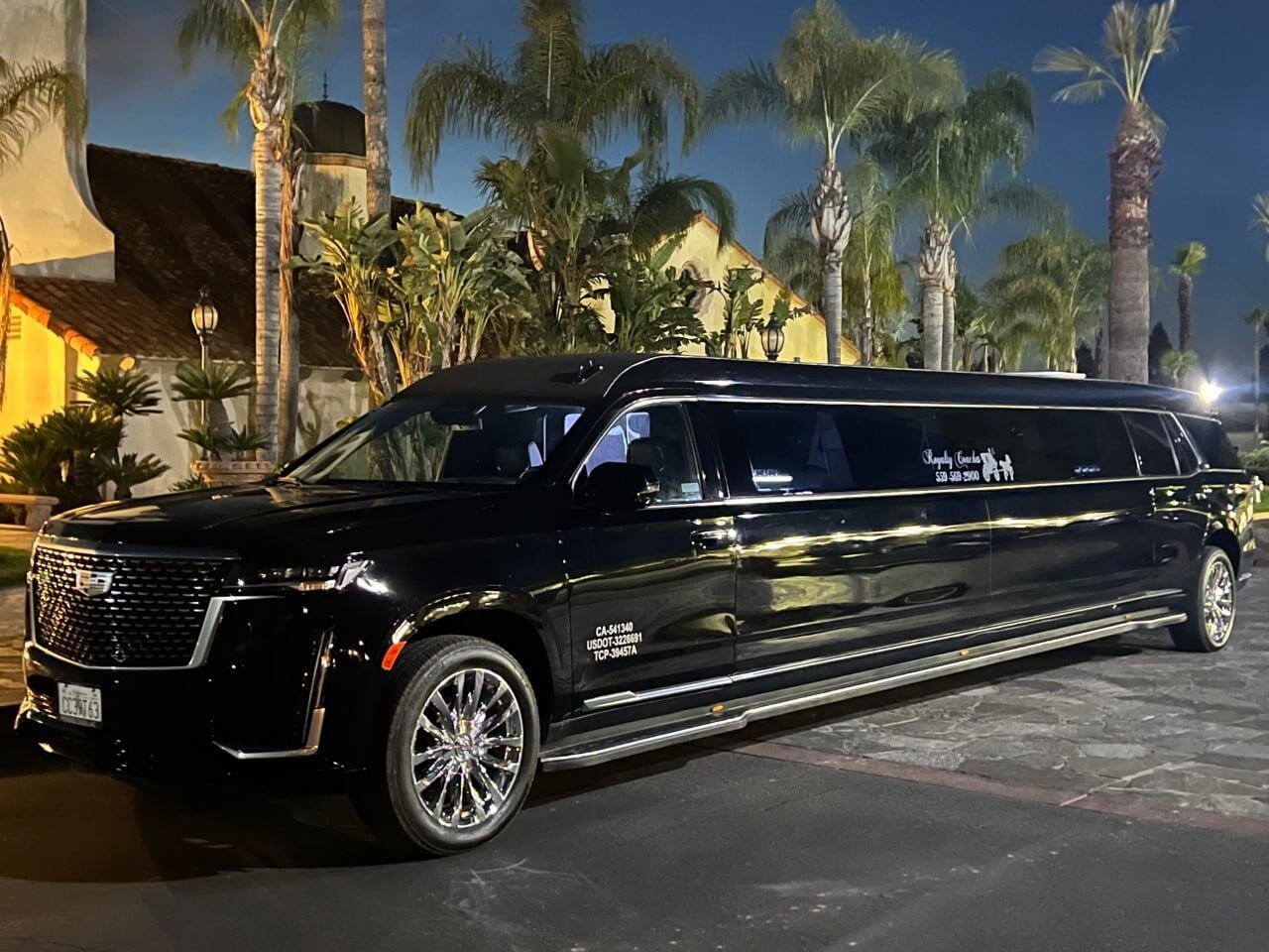 Cadillac Escalade limousine rental service Fresno CA