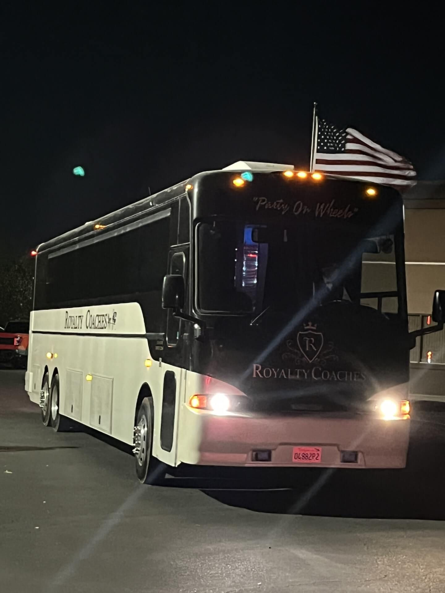 38 passenger party bus rental