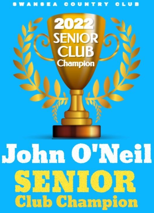 A poster that says john o'neil senior club champion