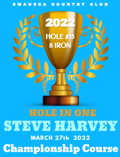 A poster for the 2022 hole in one championship course