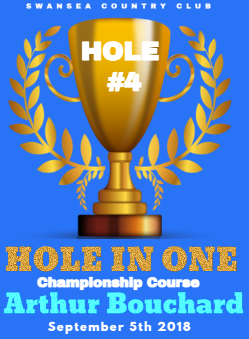 Hole in one championship course arthur bouchard september 5th 2018