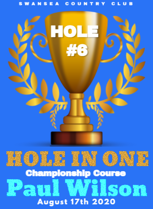 Hole in one championship course paul wilson august 17th 2020