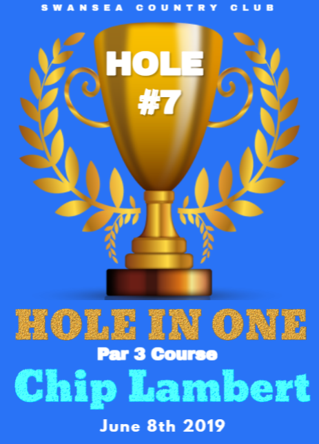 Hole in one par 3 course chip lambert june 8th 2019