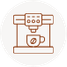 Coffee Machine icon in a circle