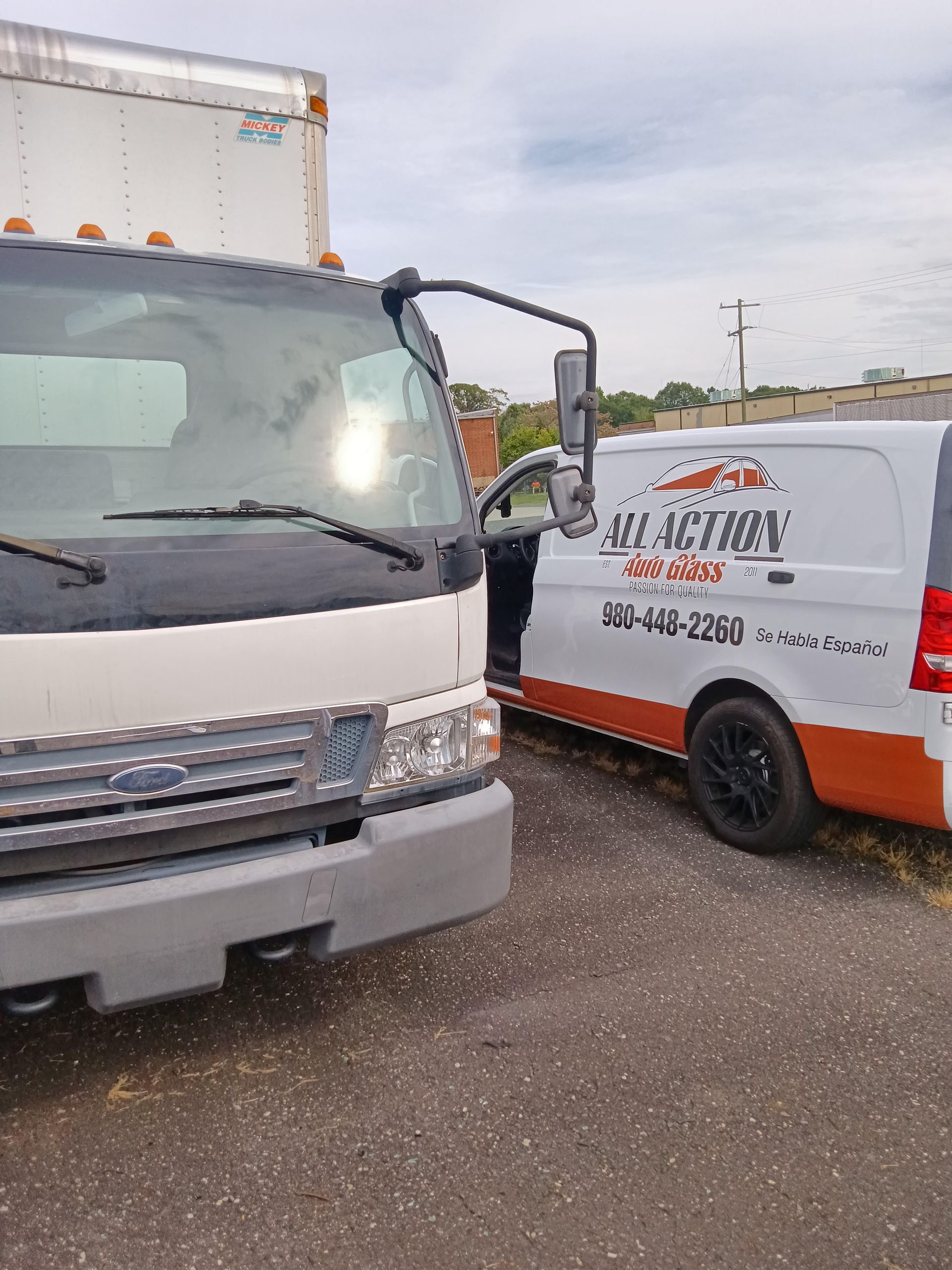 After Box Truck Windshield Replacement in Charlotte, NC