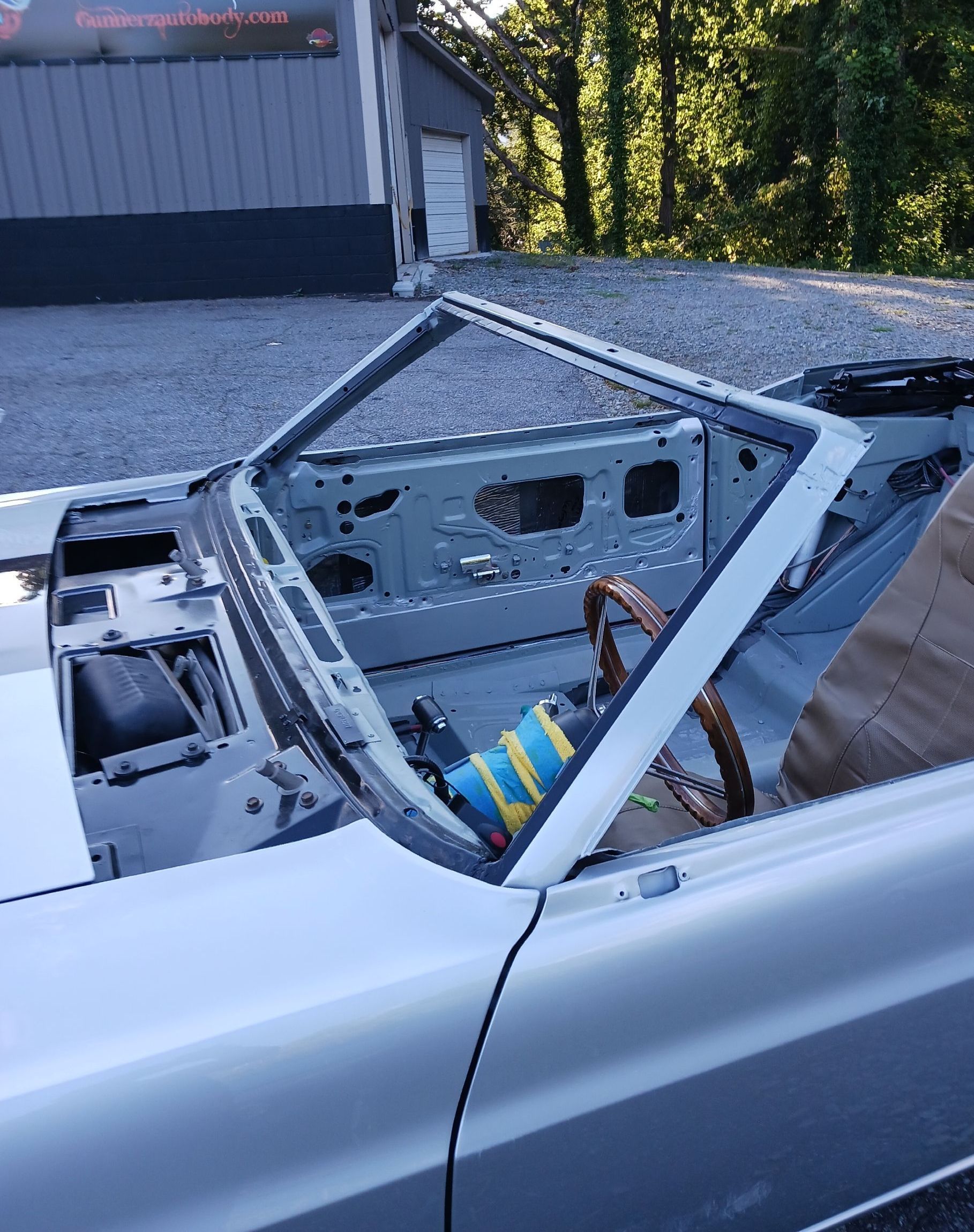 Before windshield replacement in Gastonia, NC