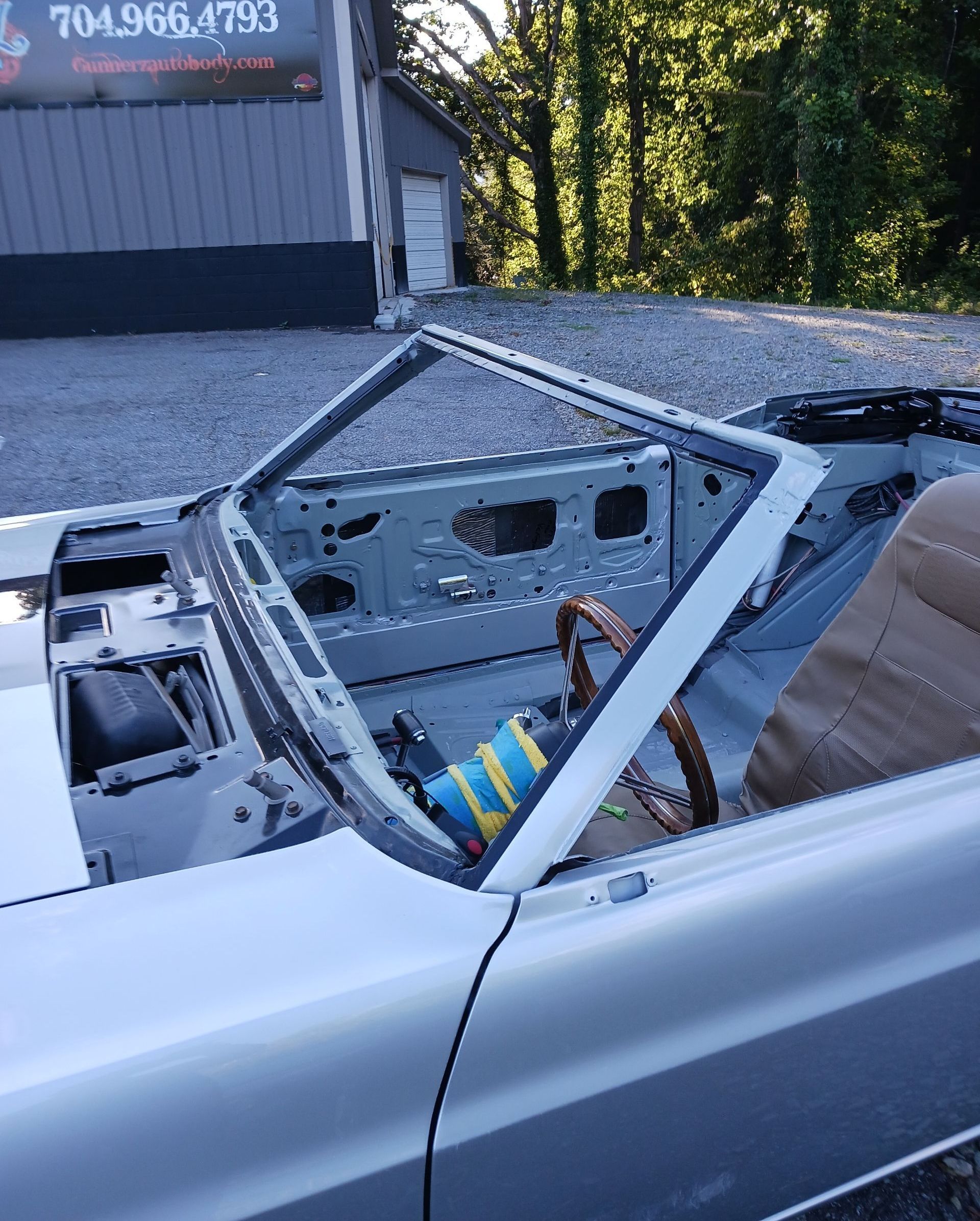 Before windshield replacement in Charlotte, NC