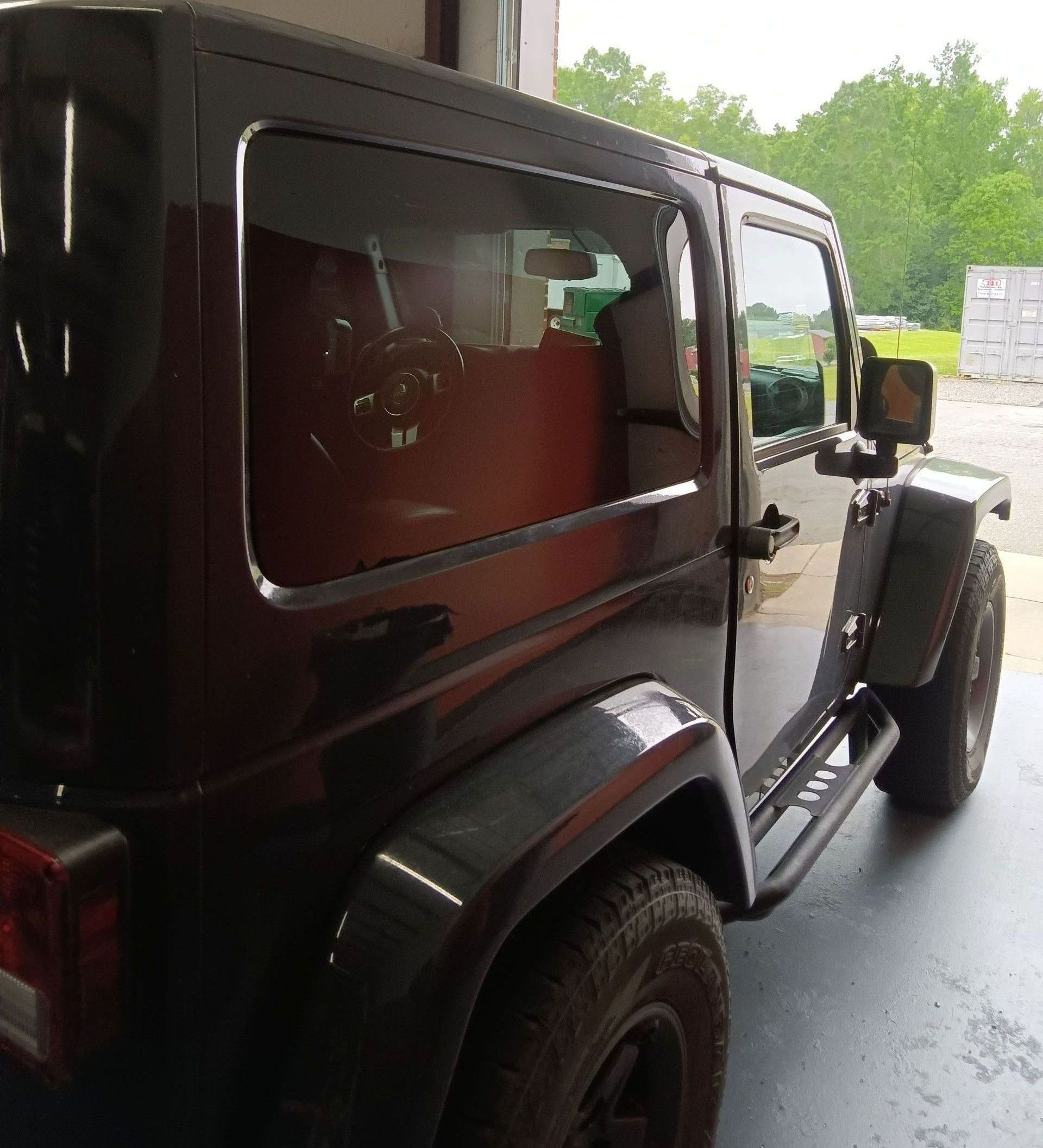 After Jeep Wrangler Side Window Replacement in Charlotte, NC