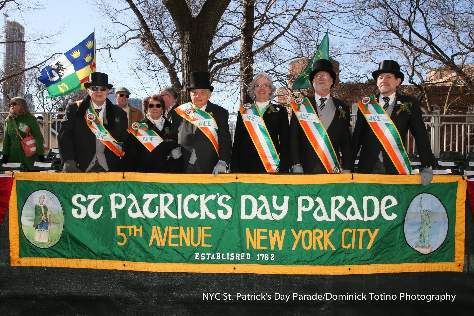St Patrick's Day Parade on 5th Avenue, New York City