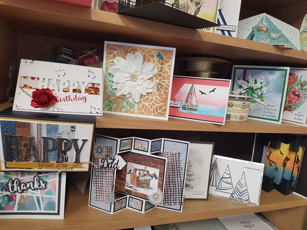 cards with flowers and letters