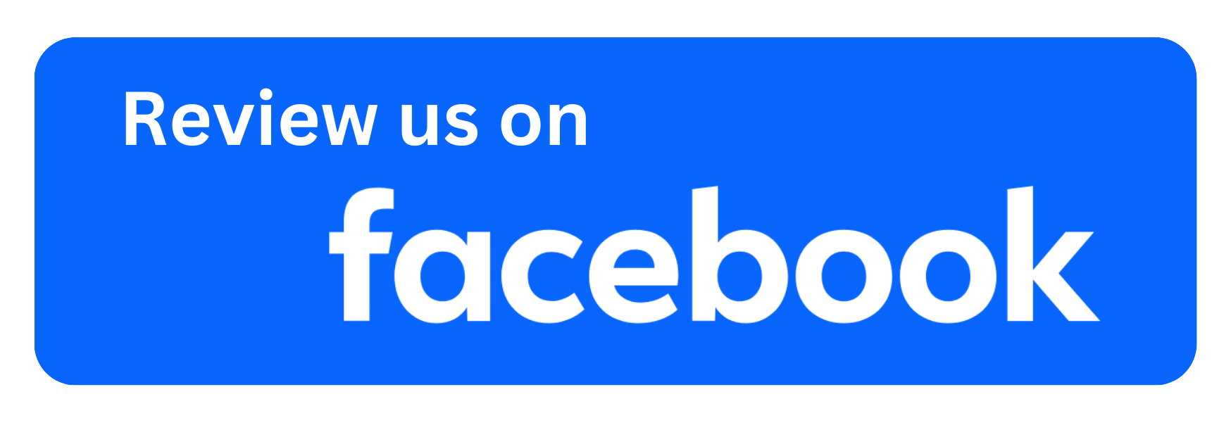 A blue button that says `` review us on facebook ''.