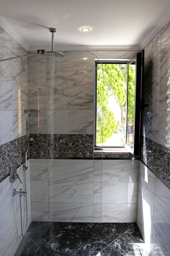 Shower with large window — Shower Screens in Tamworth, NSW