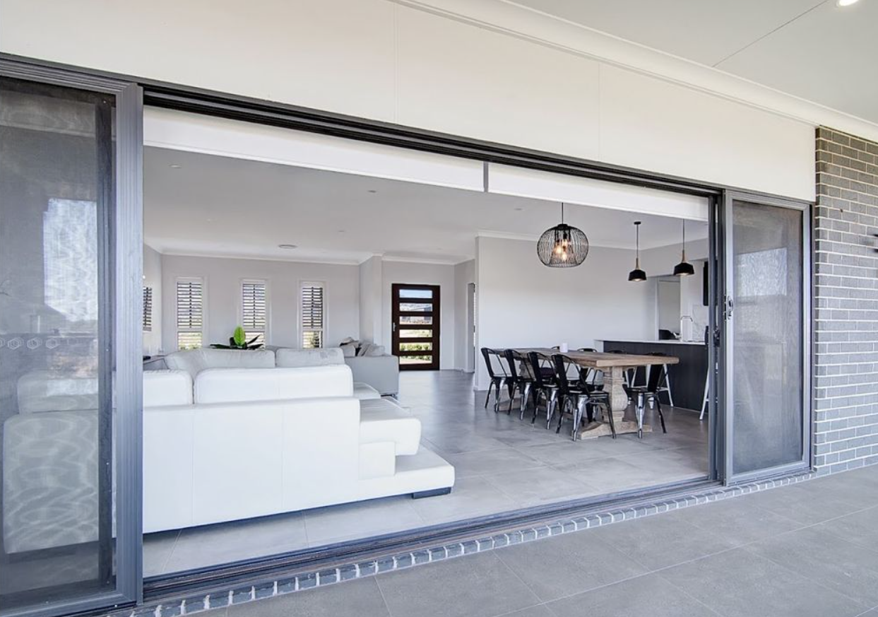 Aluminum stacker closed — Windows & Doors in Tamworth, NSW