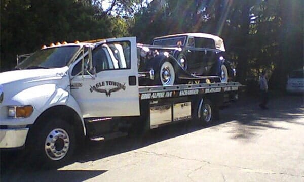 Eagle Tow Truck with Open Door — Lockouts in Sacramento, CA