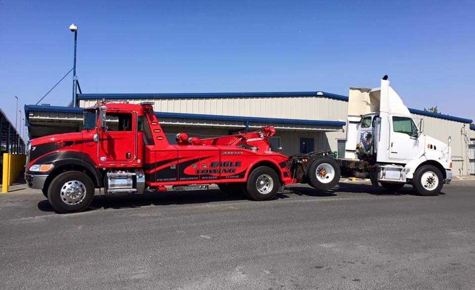 Red And White Tow Truck — Lockouts in Sacramento, CA