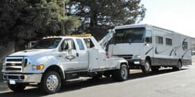 Full View of RV Been Towed — Lockouts in Sacramento, CA