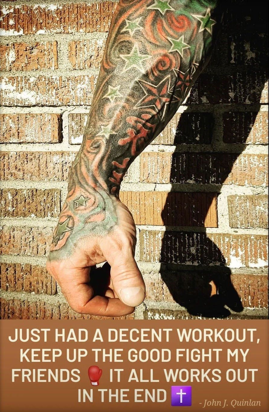 John J. Quinlan Arms & Tattoos Post Workout Poster 2022