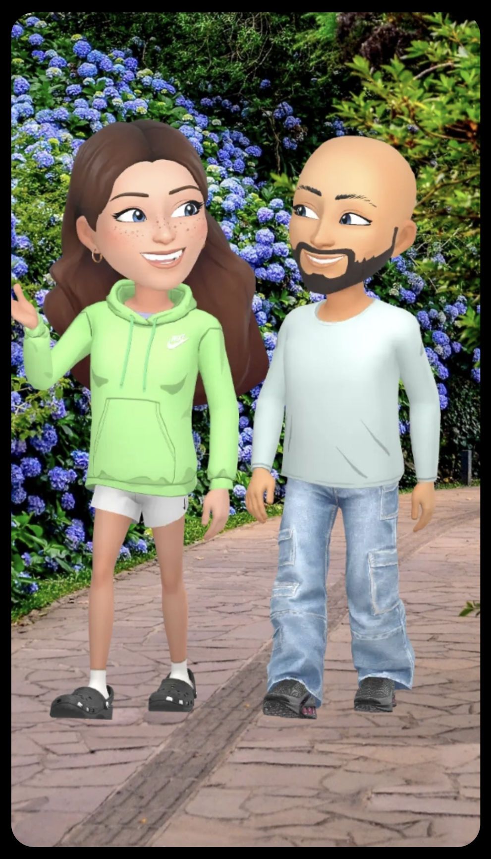 John Quinlan & Daughter Mia via Snapchat (2024)