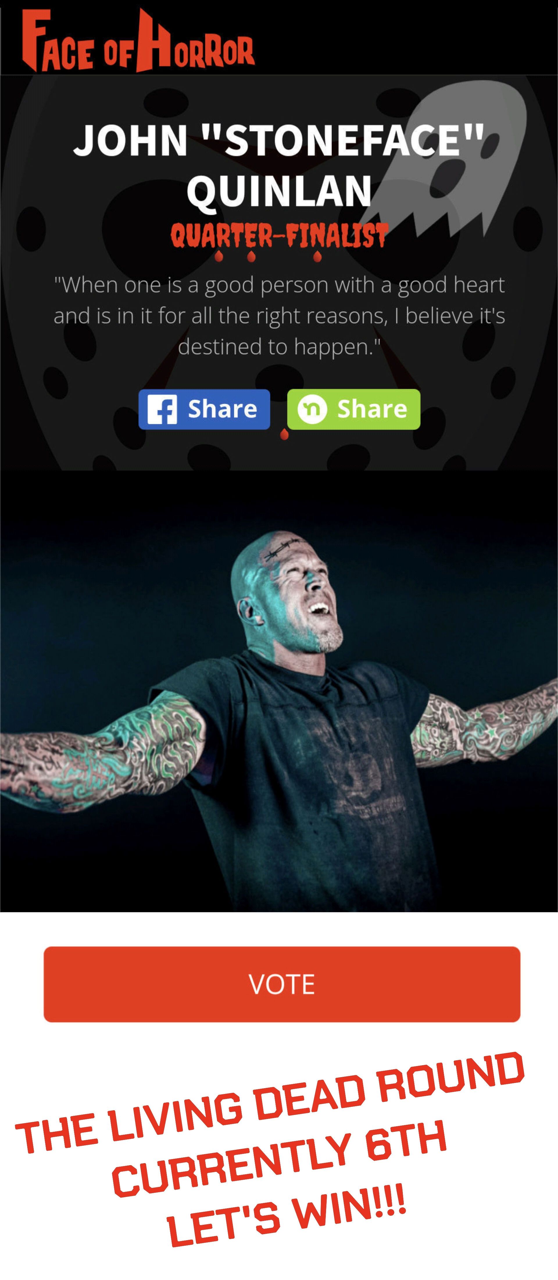 Living Dead Round Quarter Finalist John