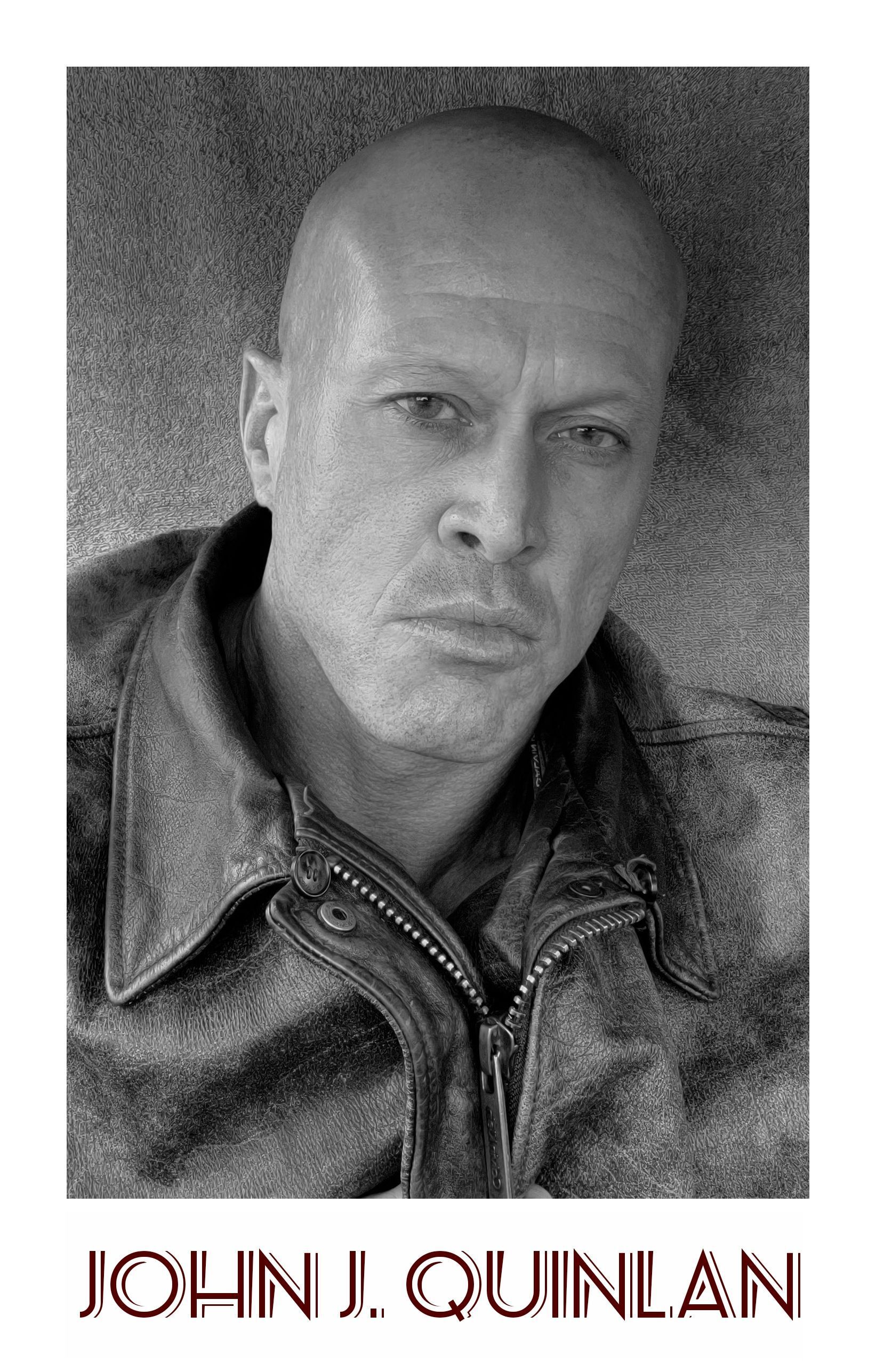 Model & Actor John J. Quinlan BW Head Shot 9-2020 #JohnJQuinlan #JohnQuinlan