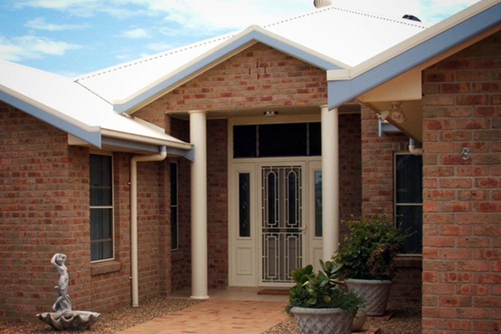 Front Door with Round Balustrades — Windows & Glass Services in Dubbo, NSW