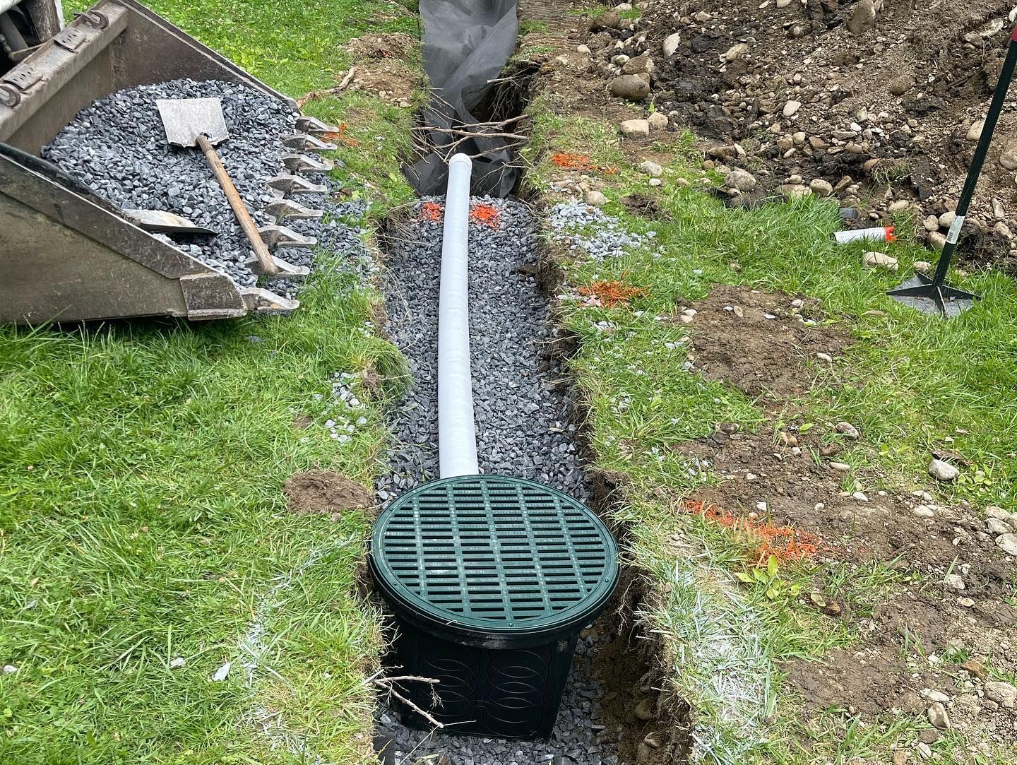 Drainage Pipe — Hudson Valley, NY — Bastian Lawn and Landscape