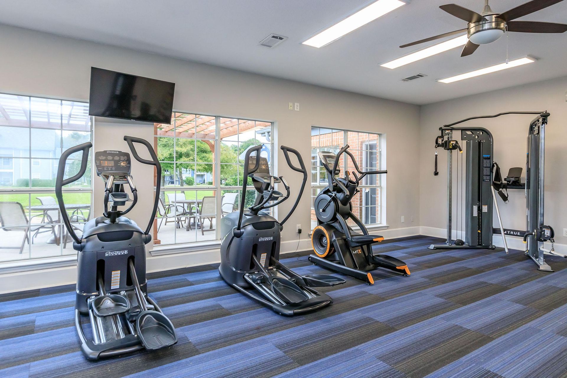 Fitness center at Pelican Pointe in Slidell, LA.