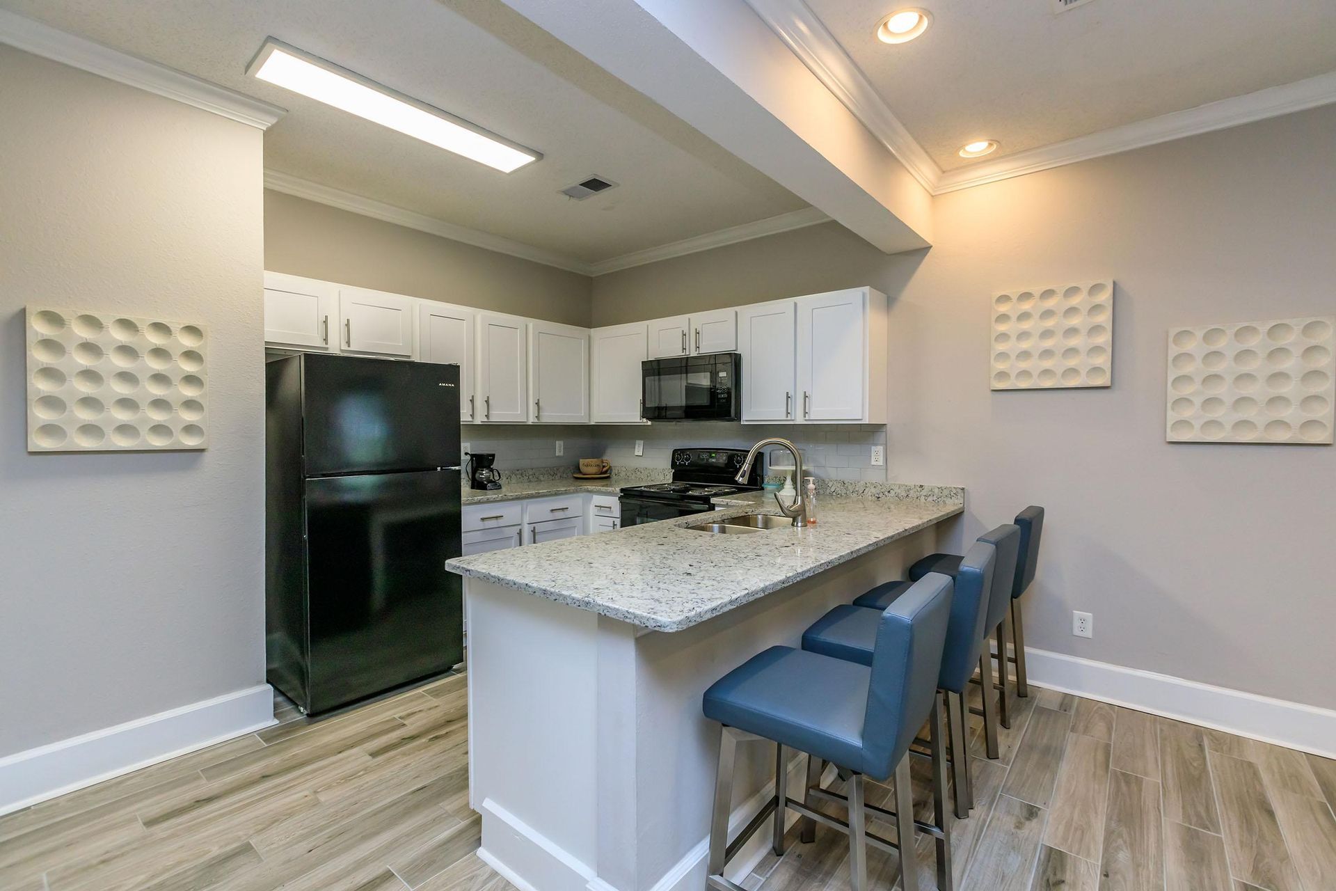 Clubhouse kitchen at Pelican Pointe in Slidell, LA.