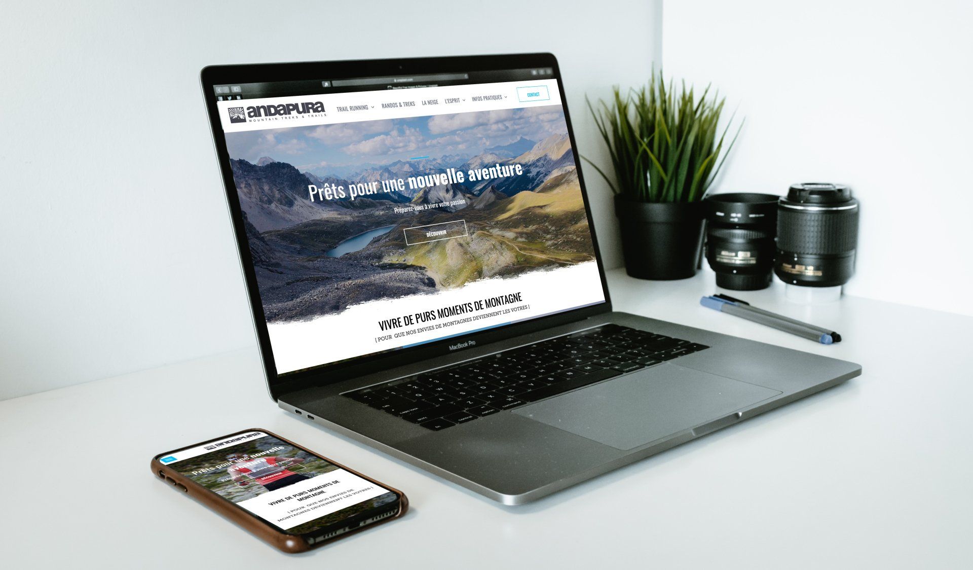 Création du site inetrenet d'Andapura