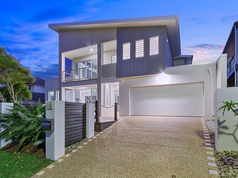 Modern Two-story House With Gray Siding — Intolec Electrical In Tweed Heads, NSW