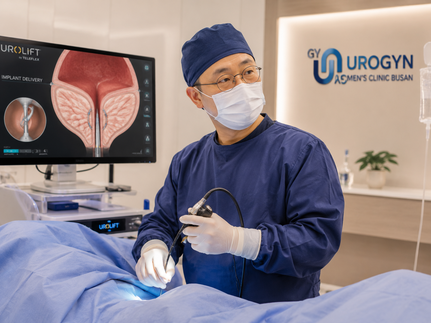 Minimally invasive procedure room at Urogyn Men's Clinic Busan