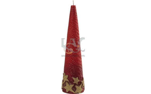 red tapered candle