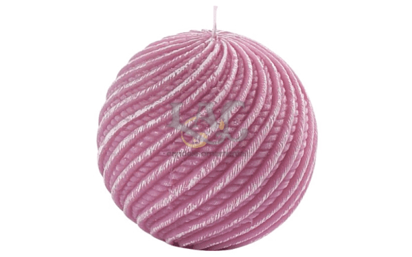 pink ball candle