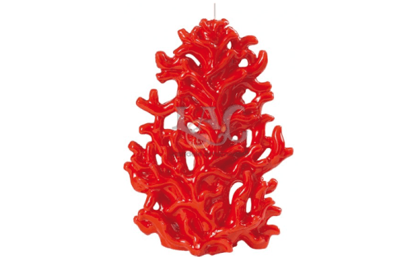 red coral candle