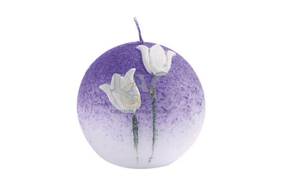violet ball candle