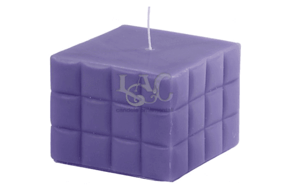 candela quadrata violetto