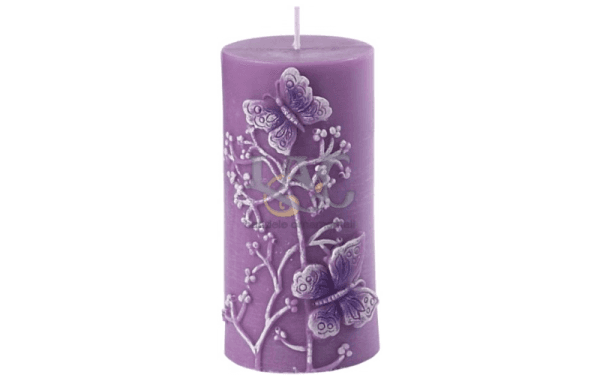 candela viola rilievo