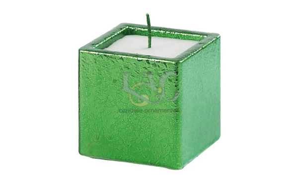green square candle