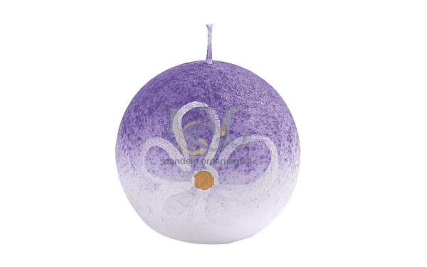 violet ball candle