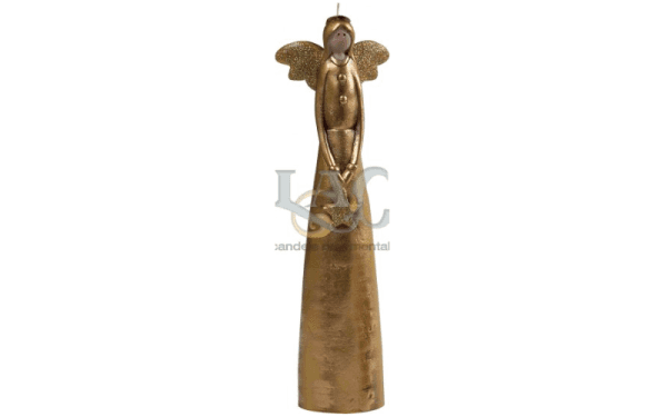 gold angel candle