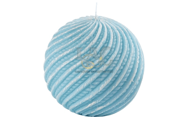 turquoise ball candle