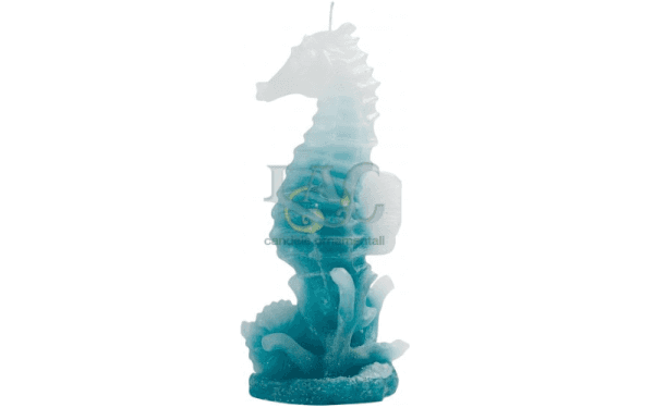 green seahorse candle