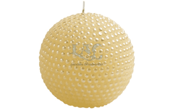 ivory ball candle