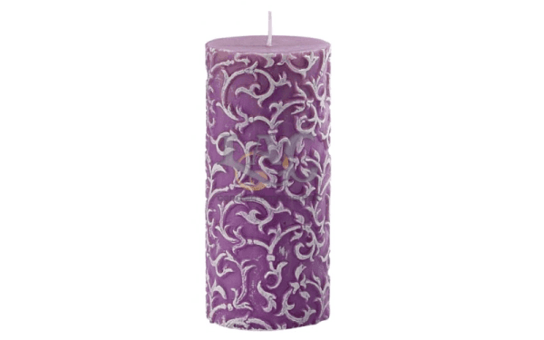 purple relief candle