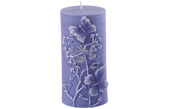 candela violetto rilievo