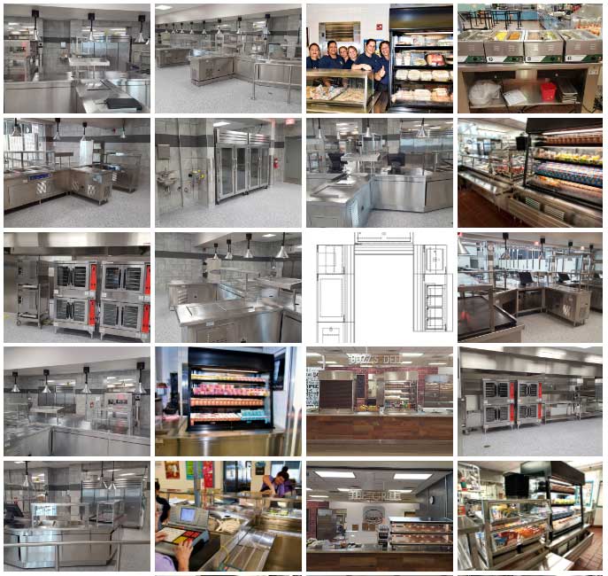 School Serving Lines Collage — Miami, FL — General Hotel & Restaurant Supply